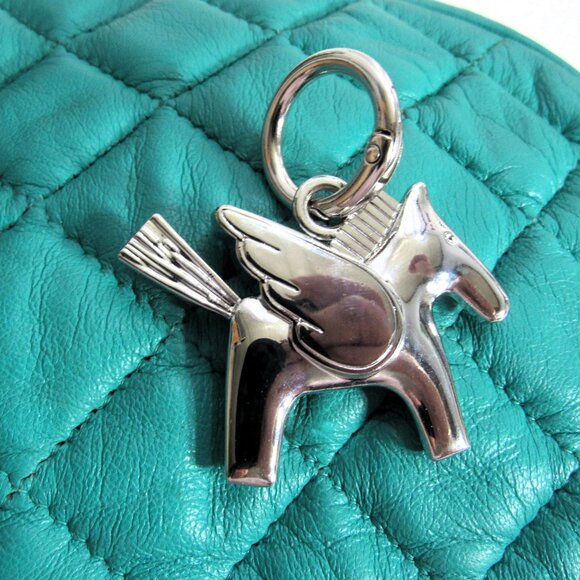PEGASUS SILVER PLATE PURSE CHARM, KEY CHAIN, PHONE CHARM GIFT QUALITY MAKE OFFER - Picture 6 of 10